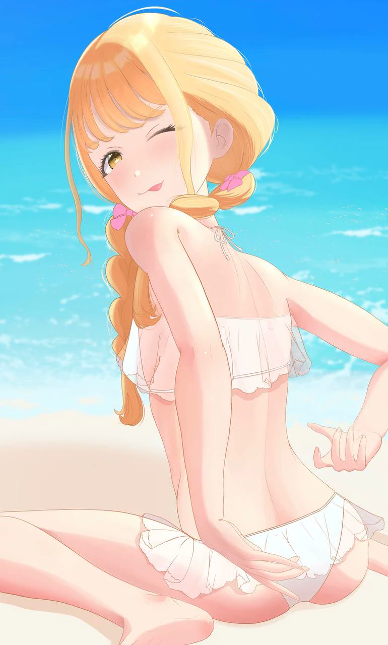 「どうです？水着も似合ってます？」